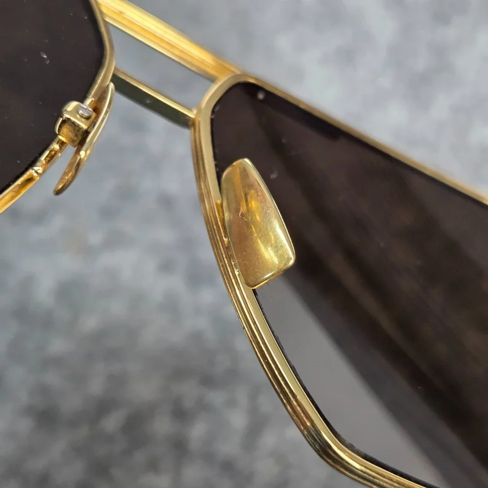 Bottega Veneta Square Sunglasses BV1012S 003 Gold 60 13 145 Made in Italy